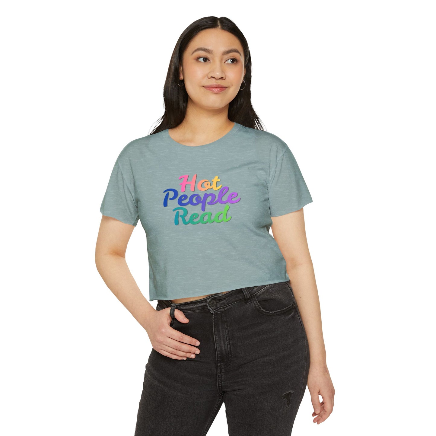 Hot People Read Crop Top