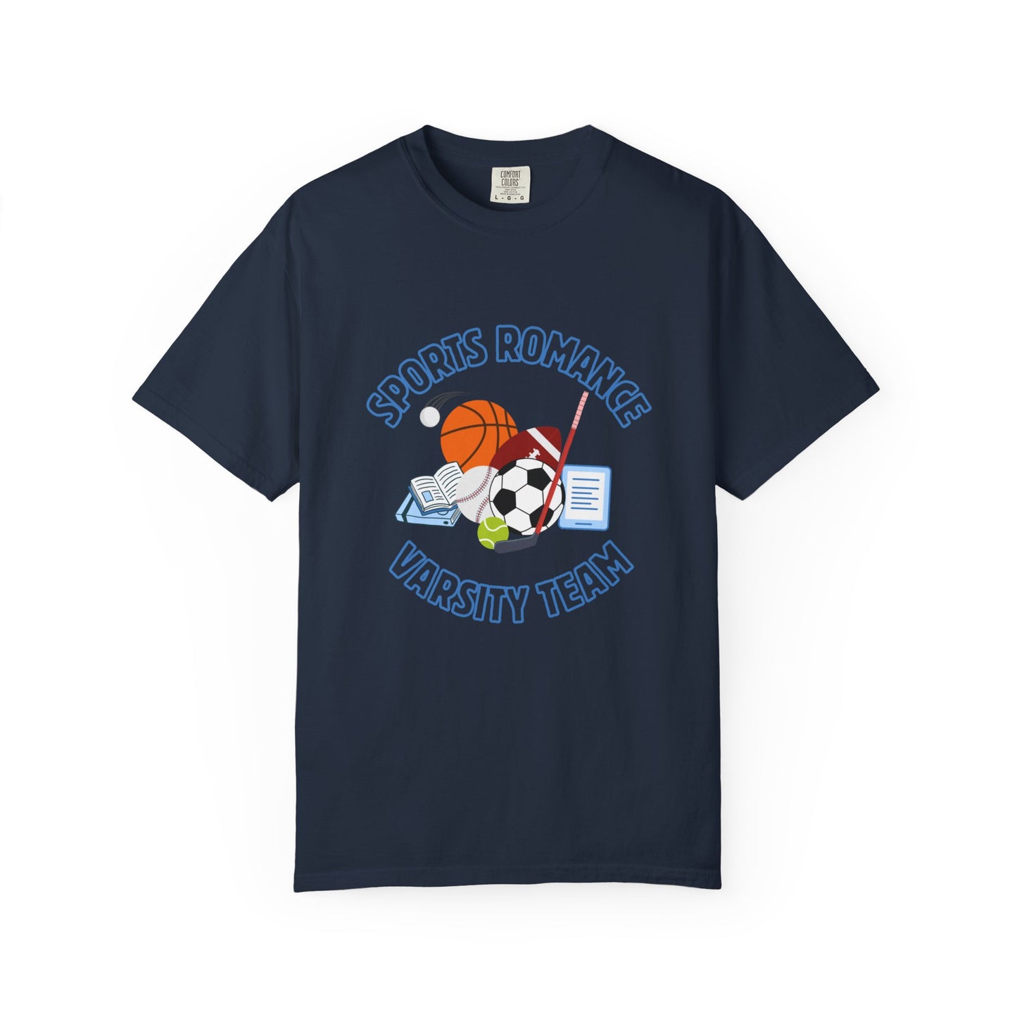 Blue Sports Romance Varsity Team Tee