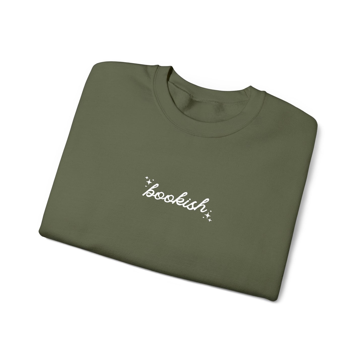 Embroidered 'Bookish' Crewneck