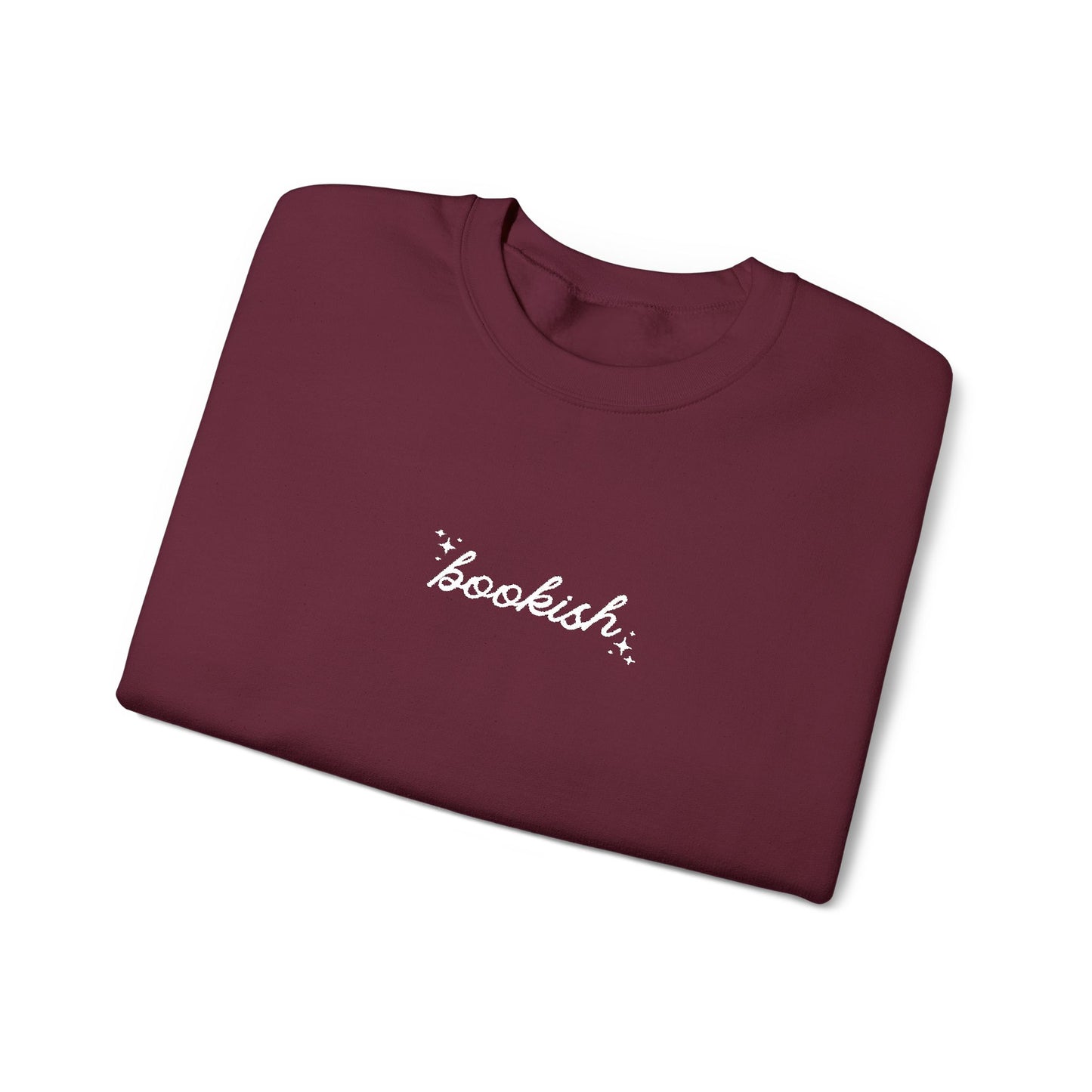 Embroidered 'Bookish' Crewneck