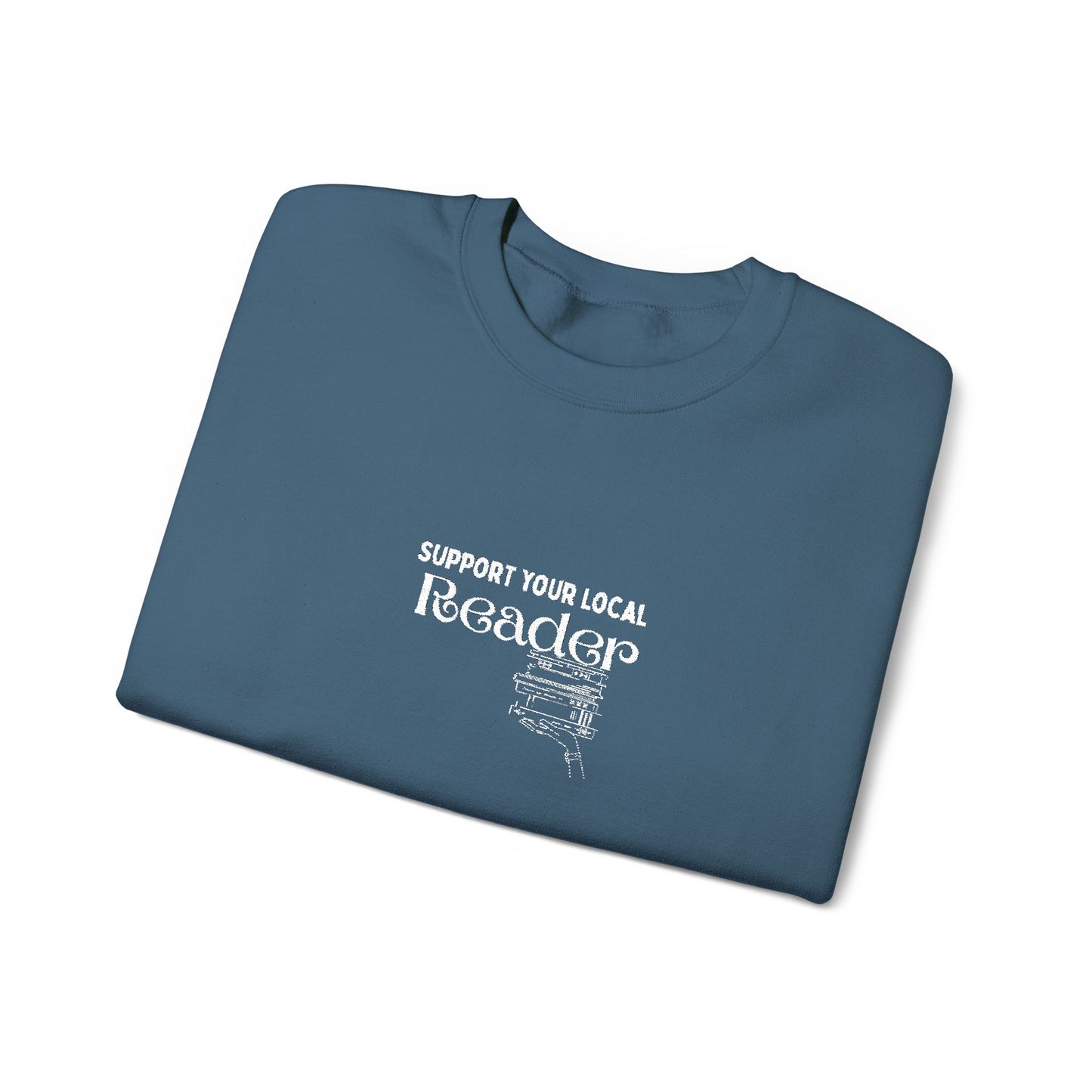 Support Your Local Reader Embroidered Crew