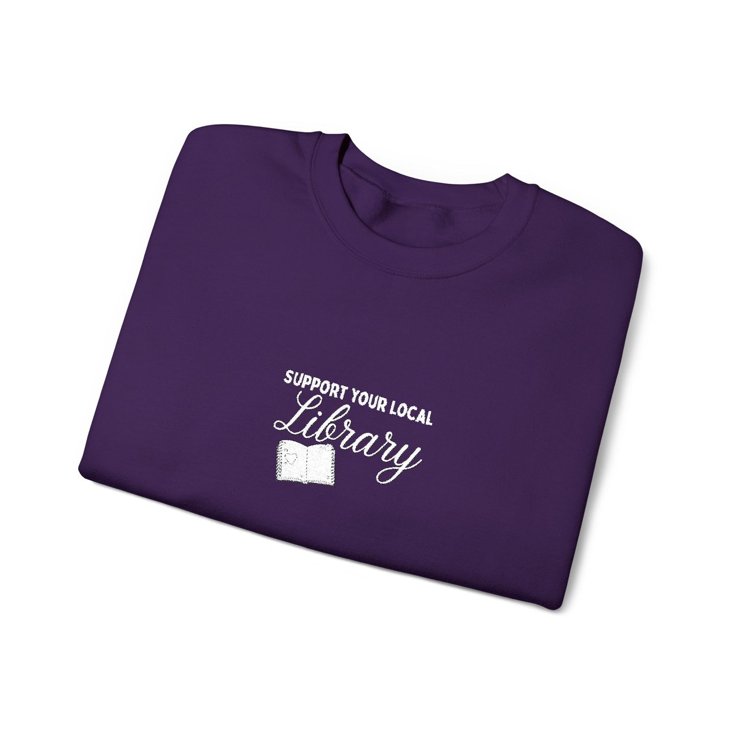 Support Your Local Library Crew Embroidered
