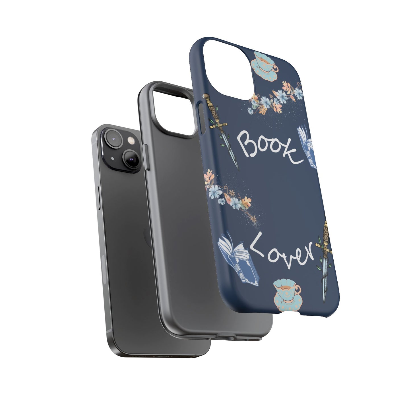 Book Lover Navy Phone Case