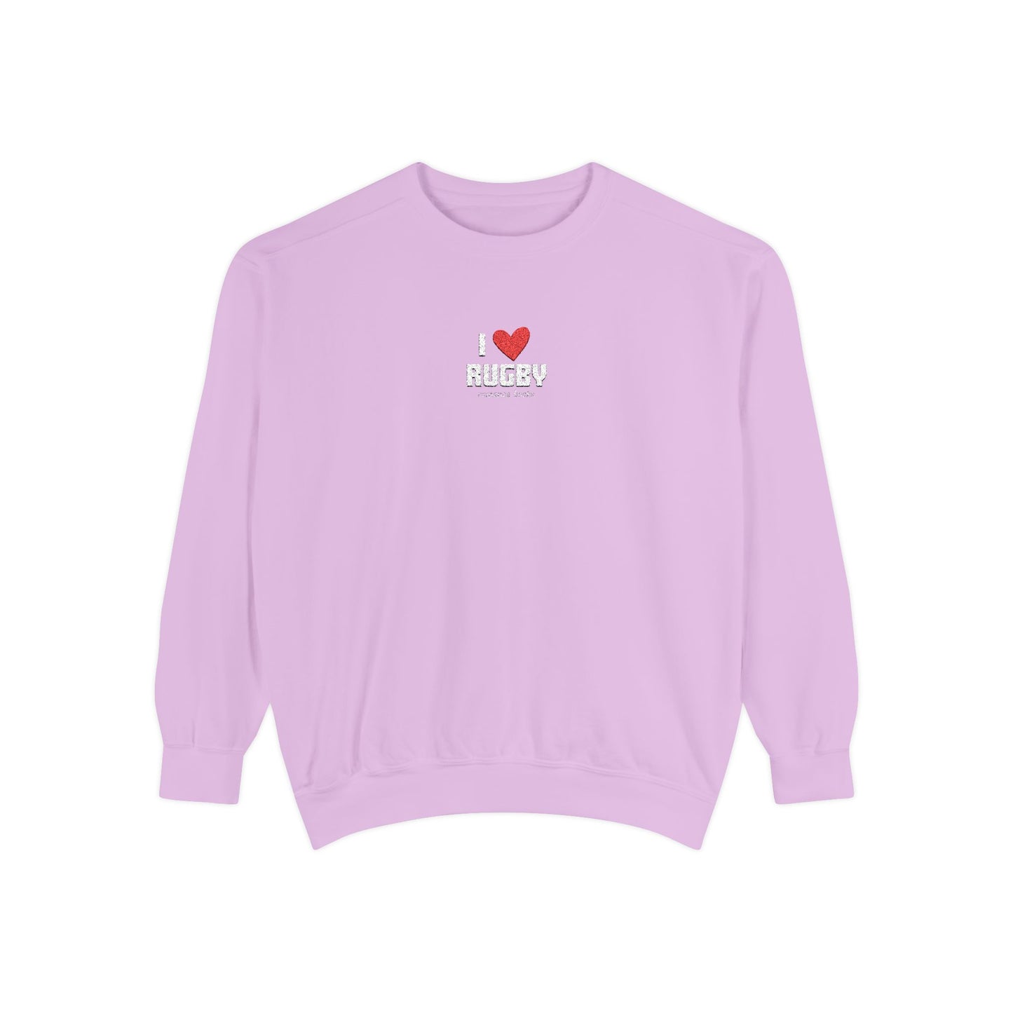 I Heart Rugby Embroidered Crewneck