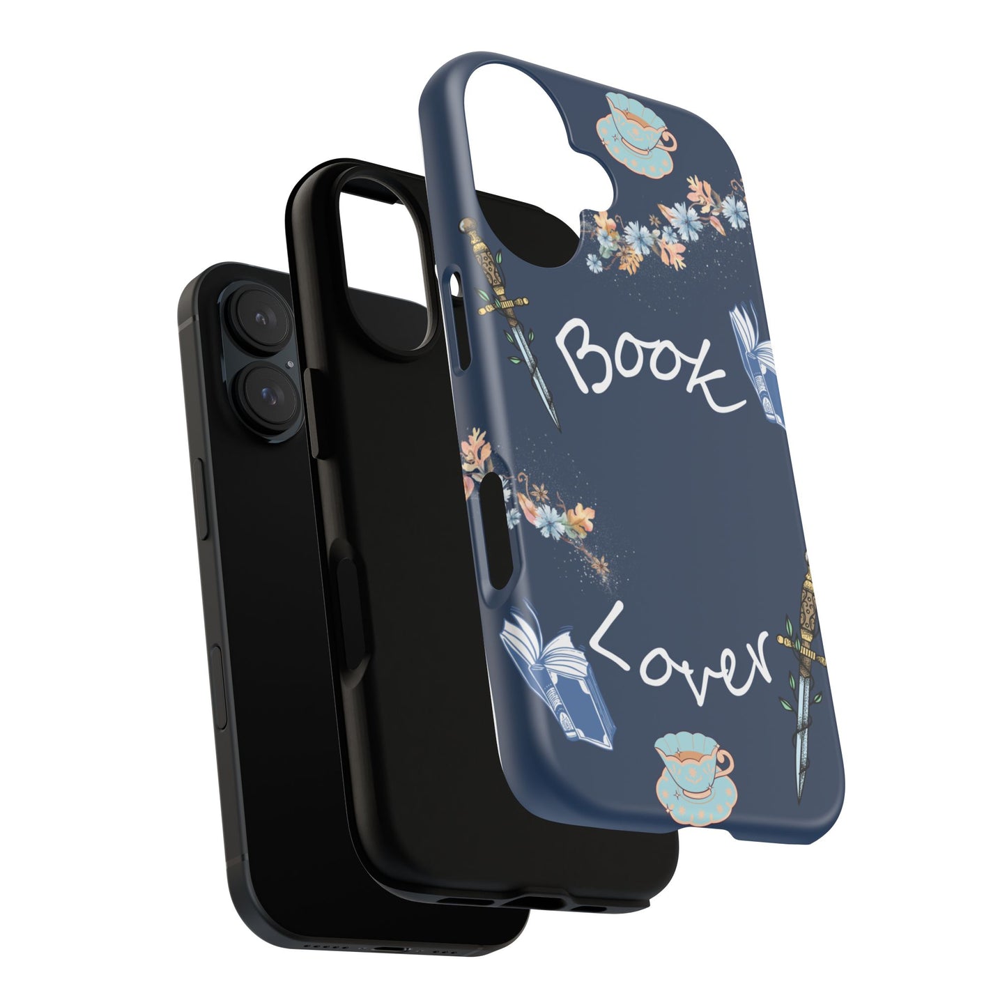Book Lover Navy Phone Case