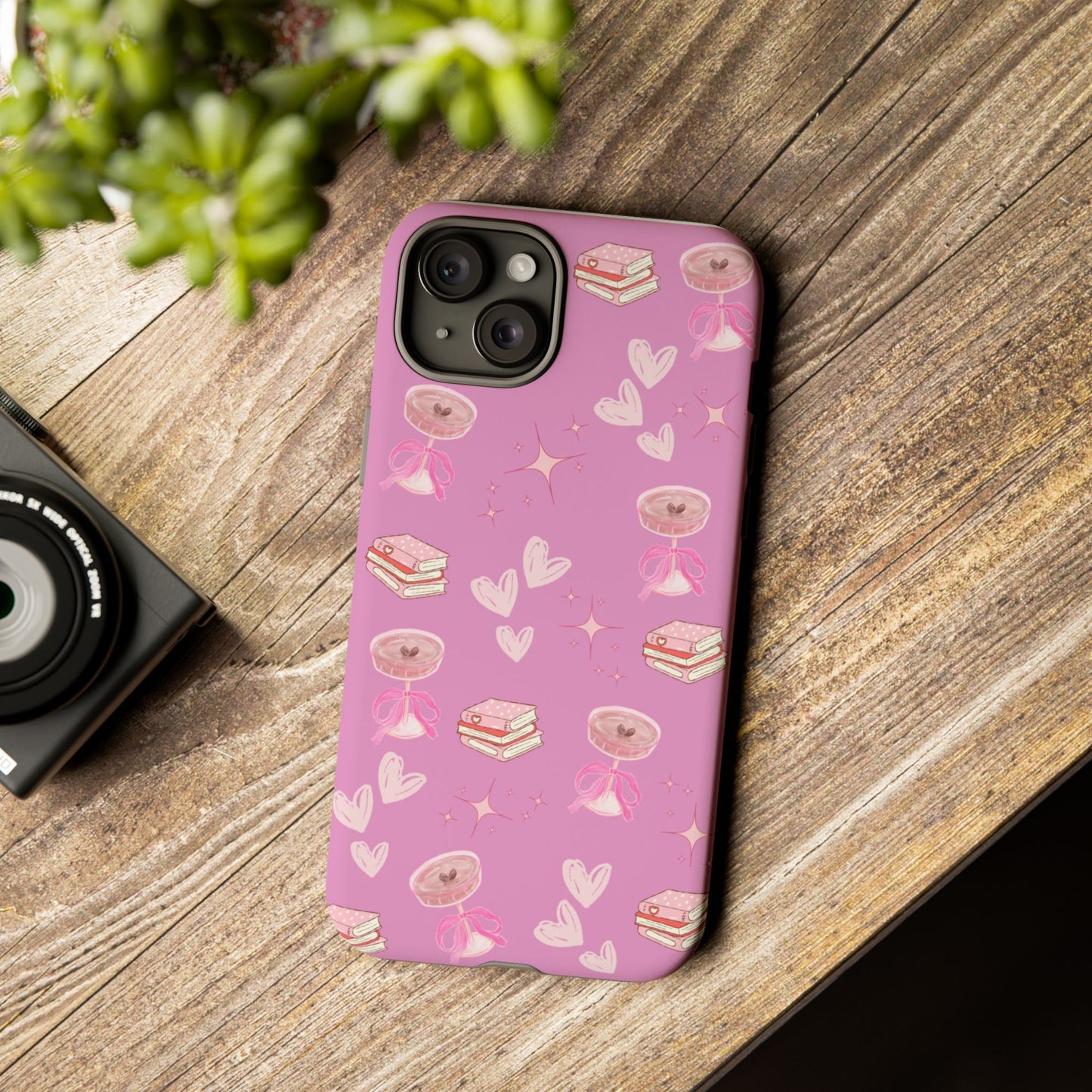Pink Bookish Espresso Martini Phone Case