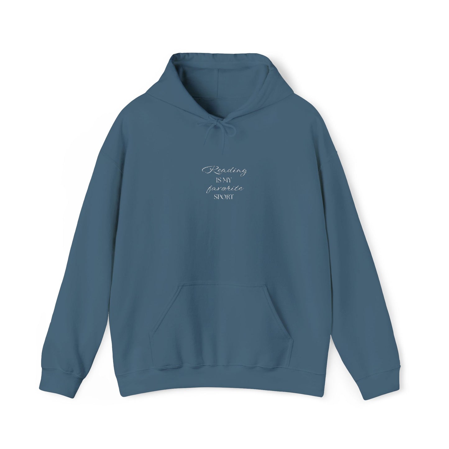Reading Is My Favorite Sport White Font Hoodie