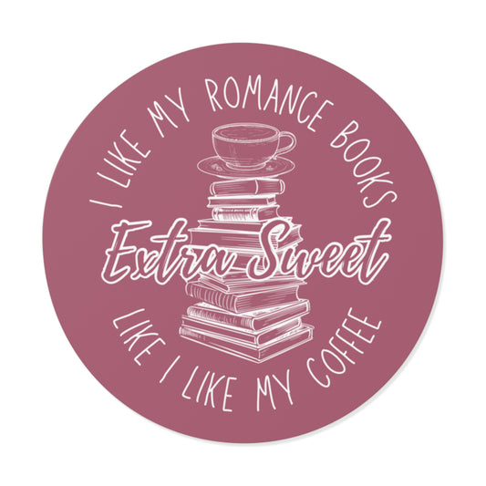 Extra Sweet Coffee & Books Sticker