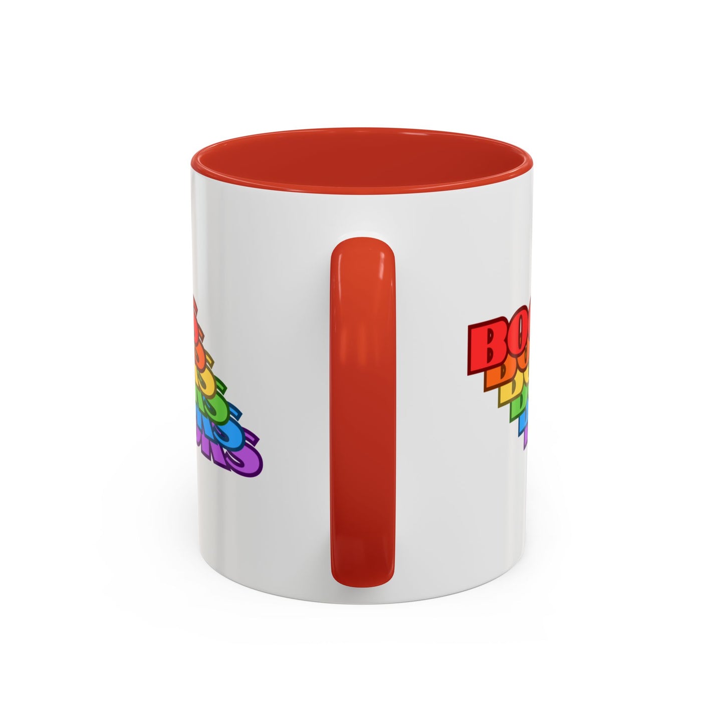 Books Rainbow Accent Mug