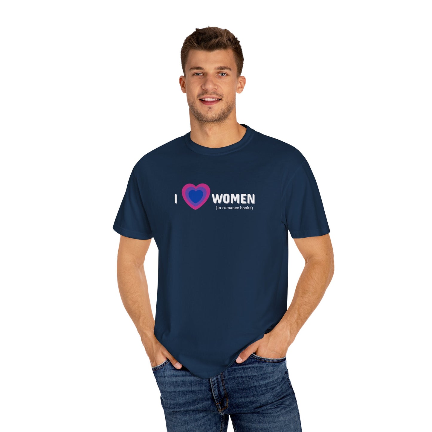 I Heart Women Bi Flag Tee