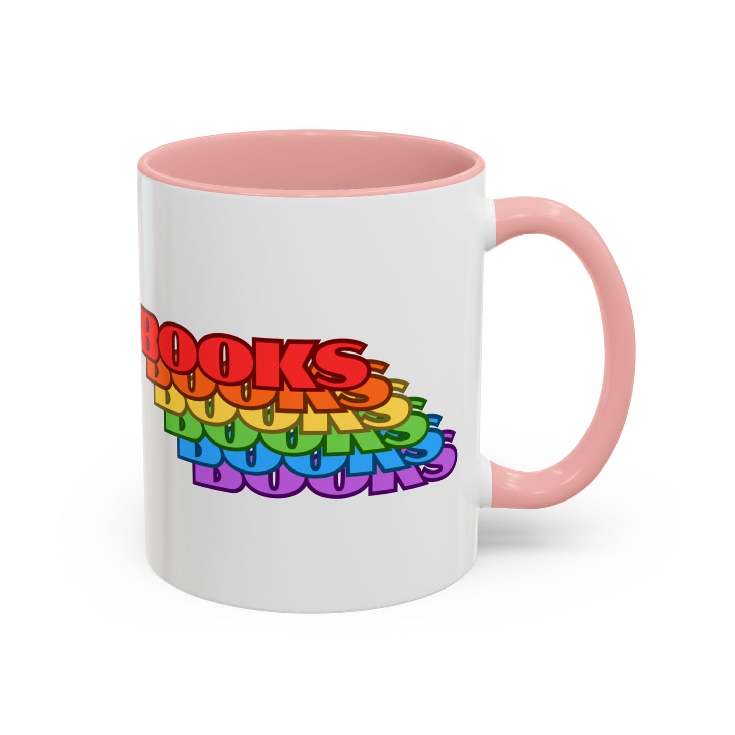 Books Rainbow Accent Mug
