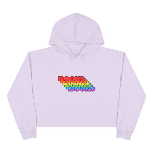 Rainbow Books Crop Hoodie