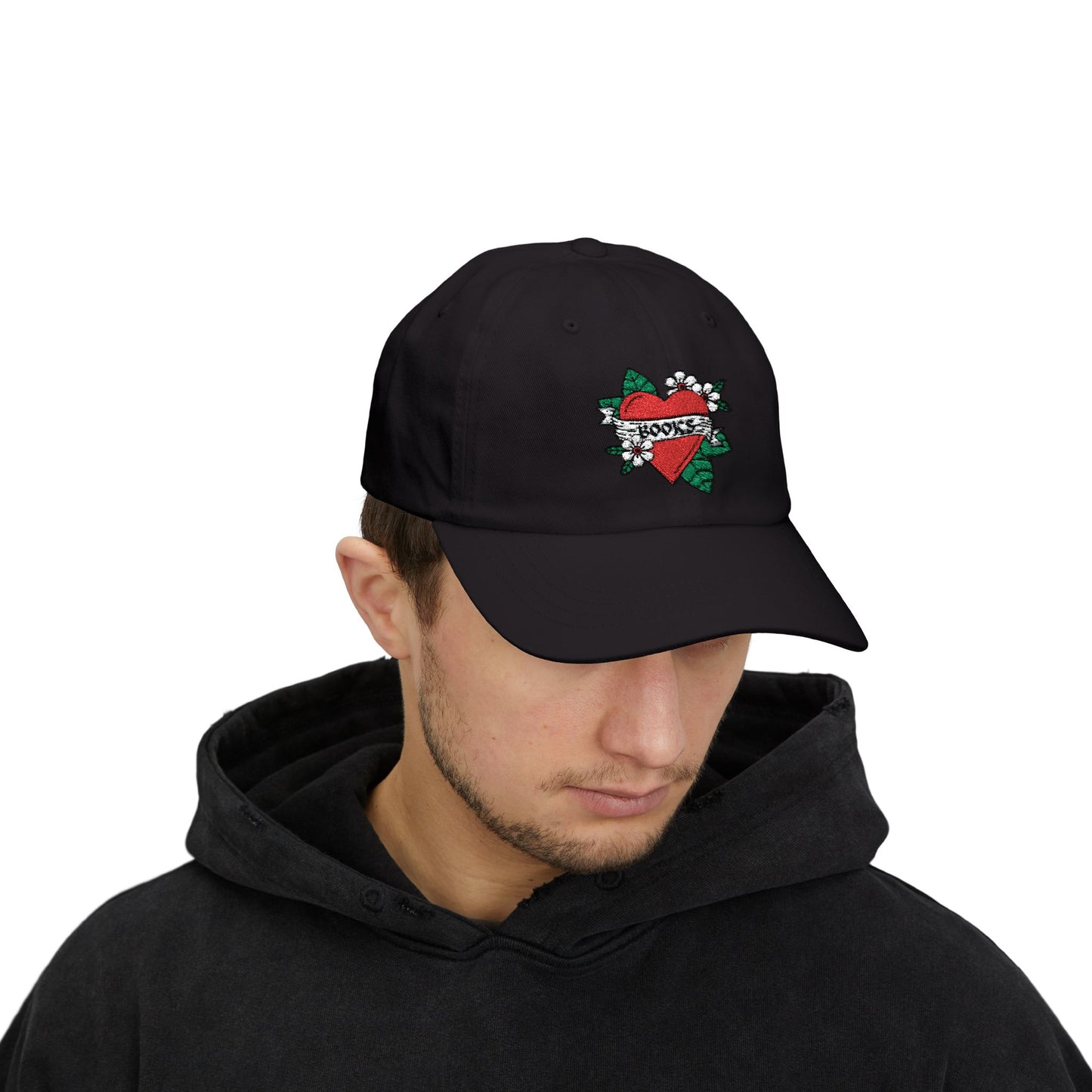 Books Heart Tattoo Hat