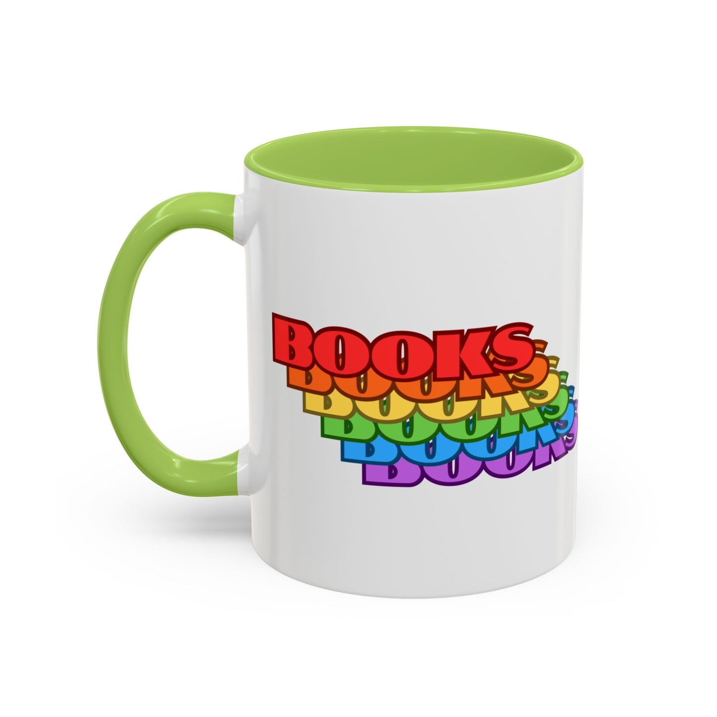 Books Rainbow Accent Mug
