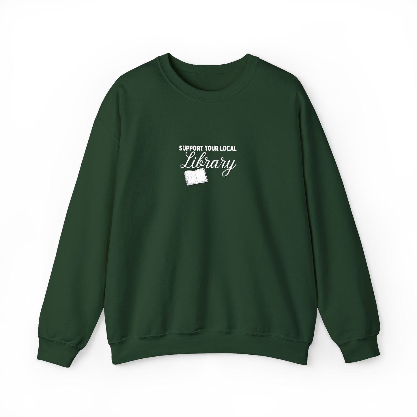 Support Your Local Library Crew Embroidered