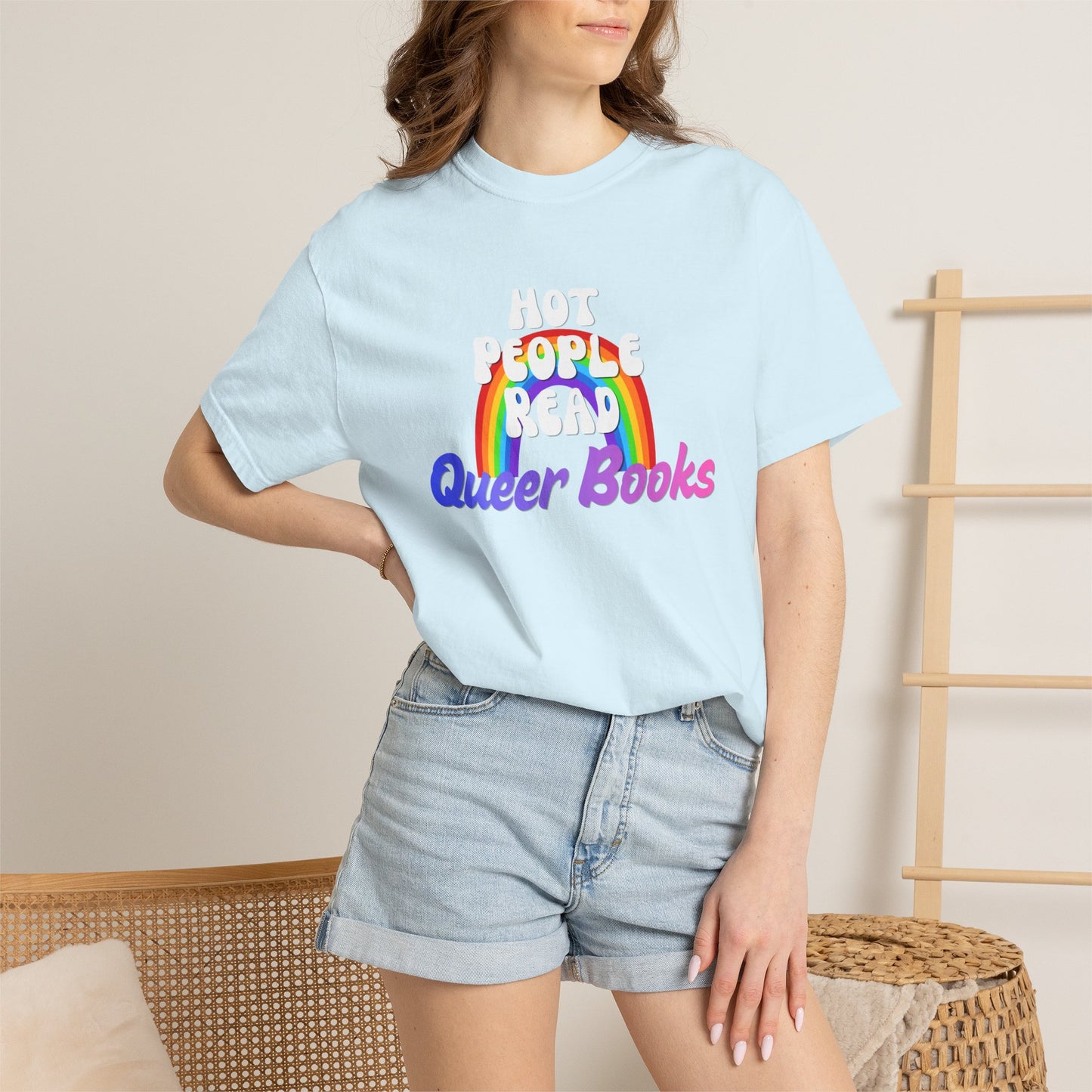Read Queer Books Blue to Pink Tee