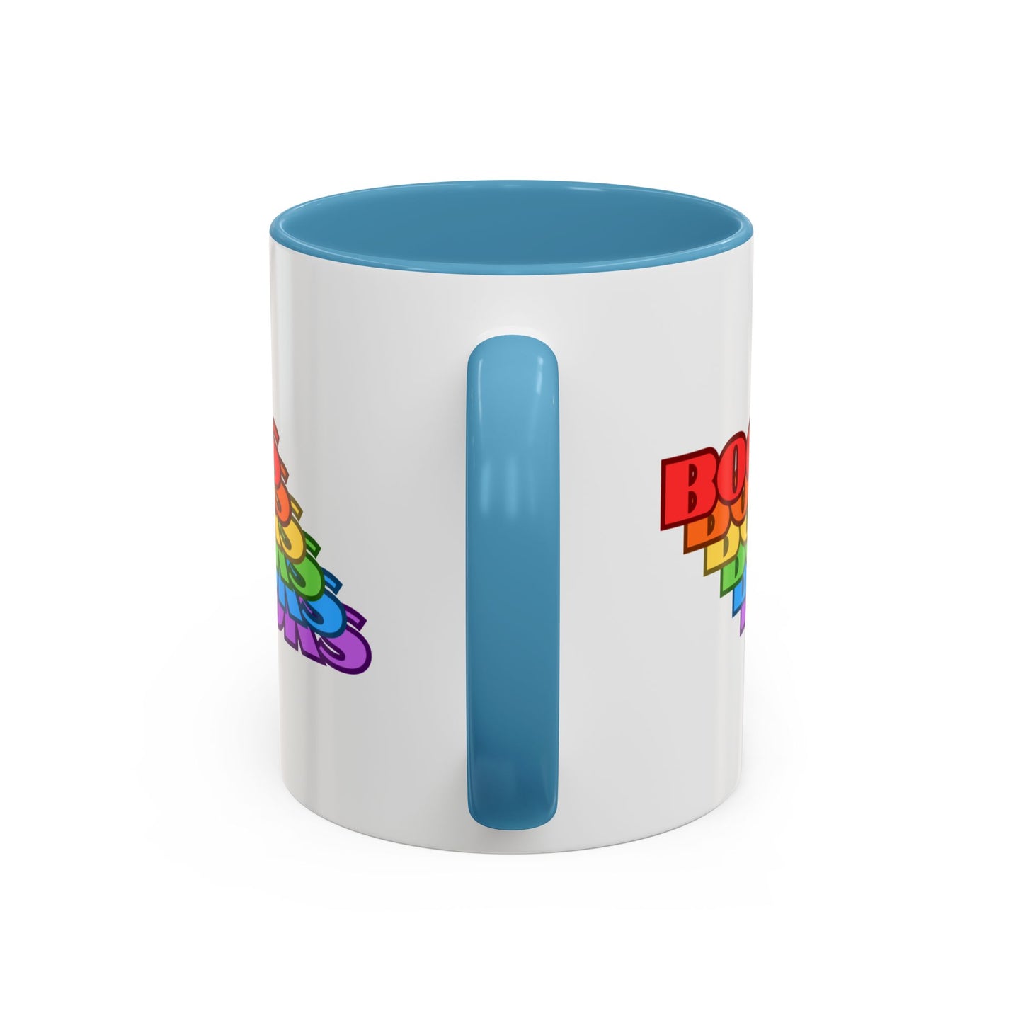 Books Rainbow Accent Mug