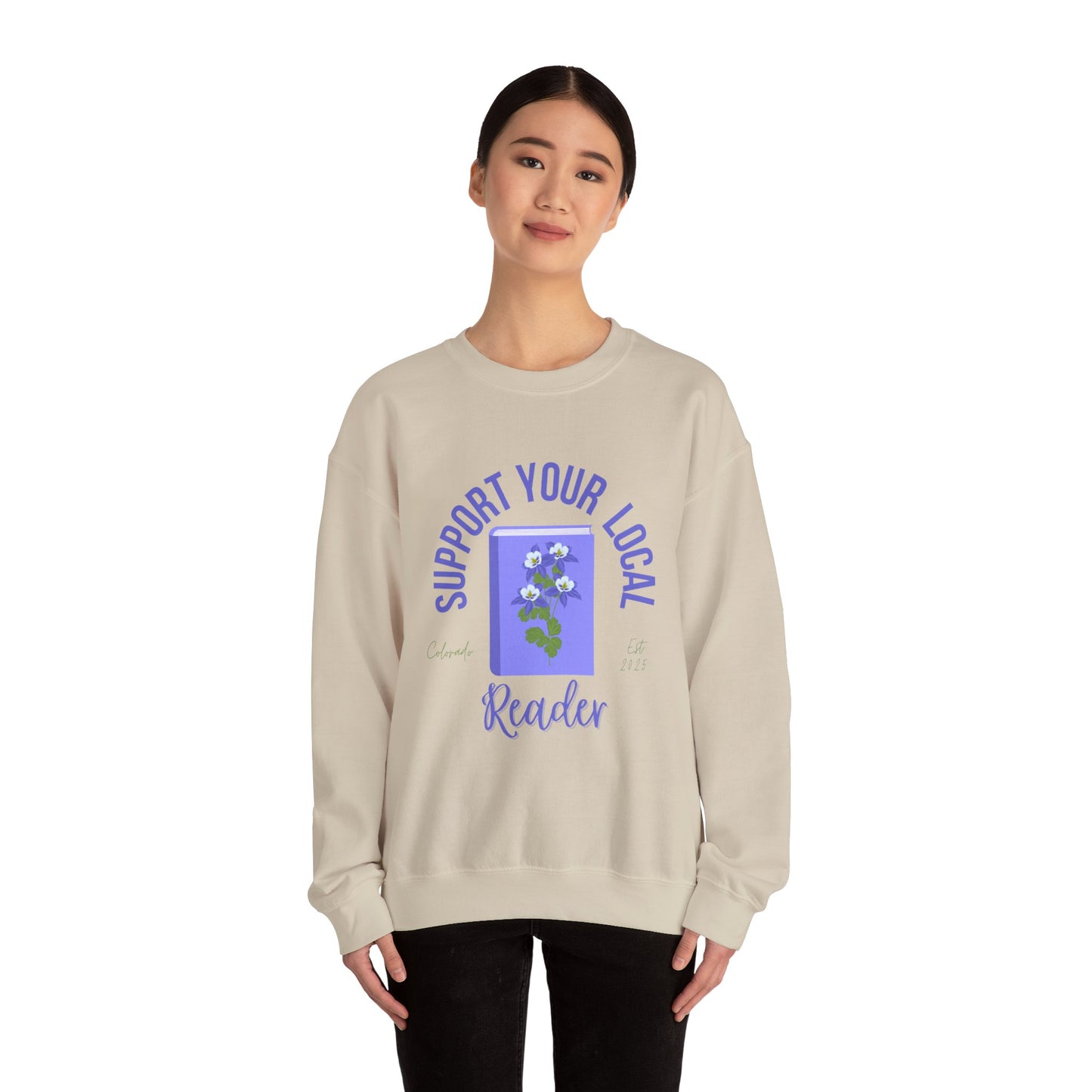Support Your Local Reader CO Crewneck