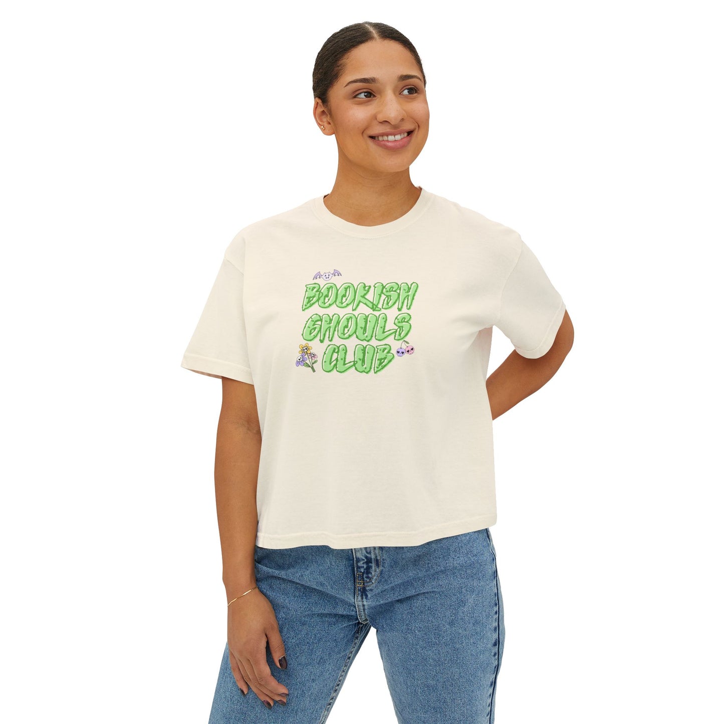 Bookish Ghouls Club Cropped Tee
