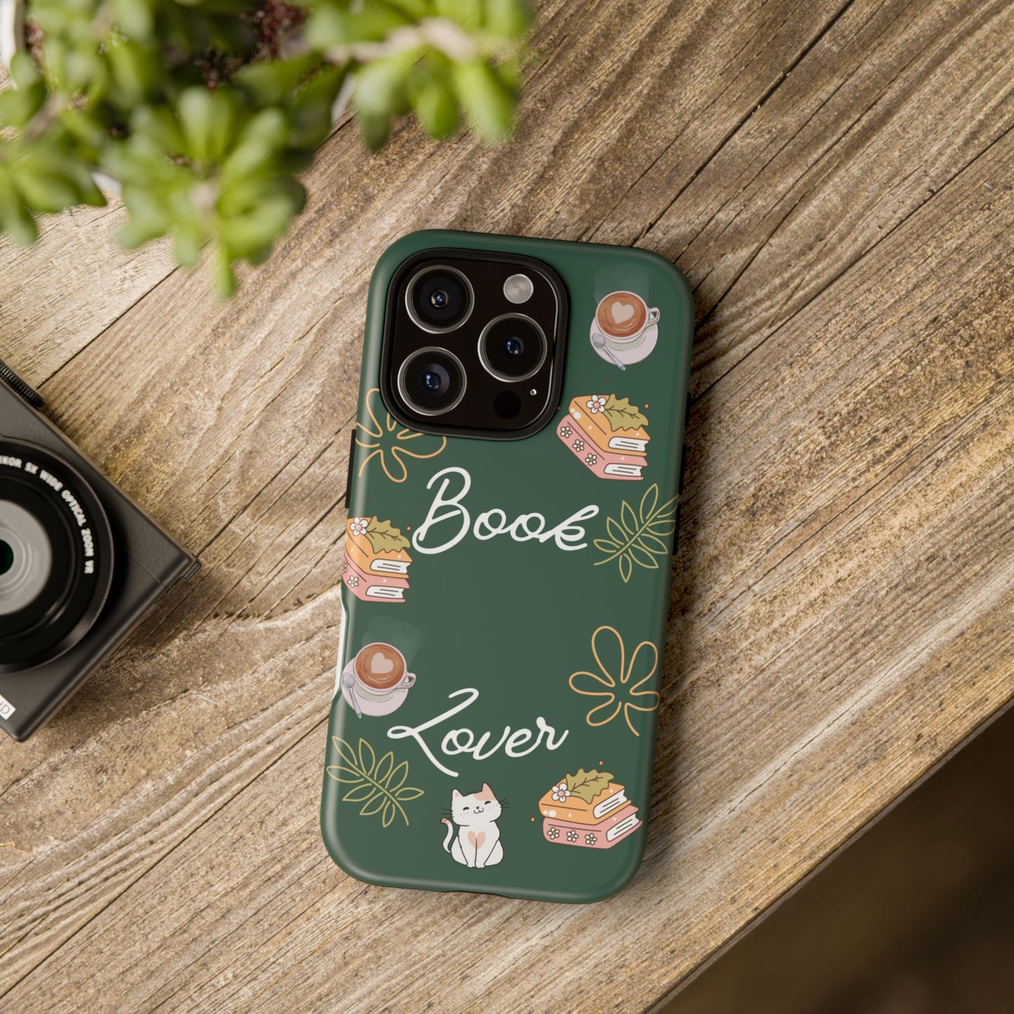 Book Lover Green Phone Case