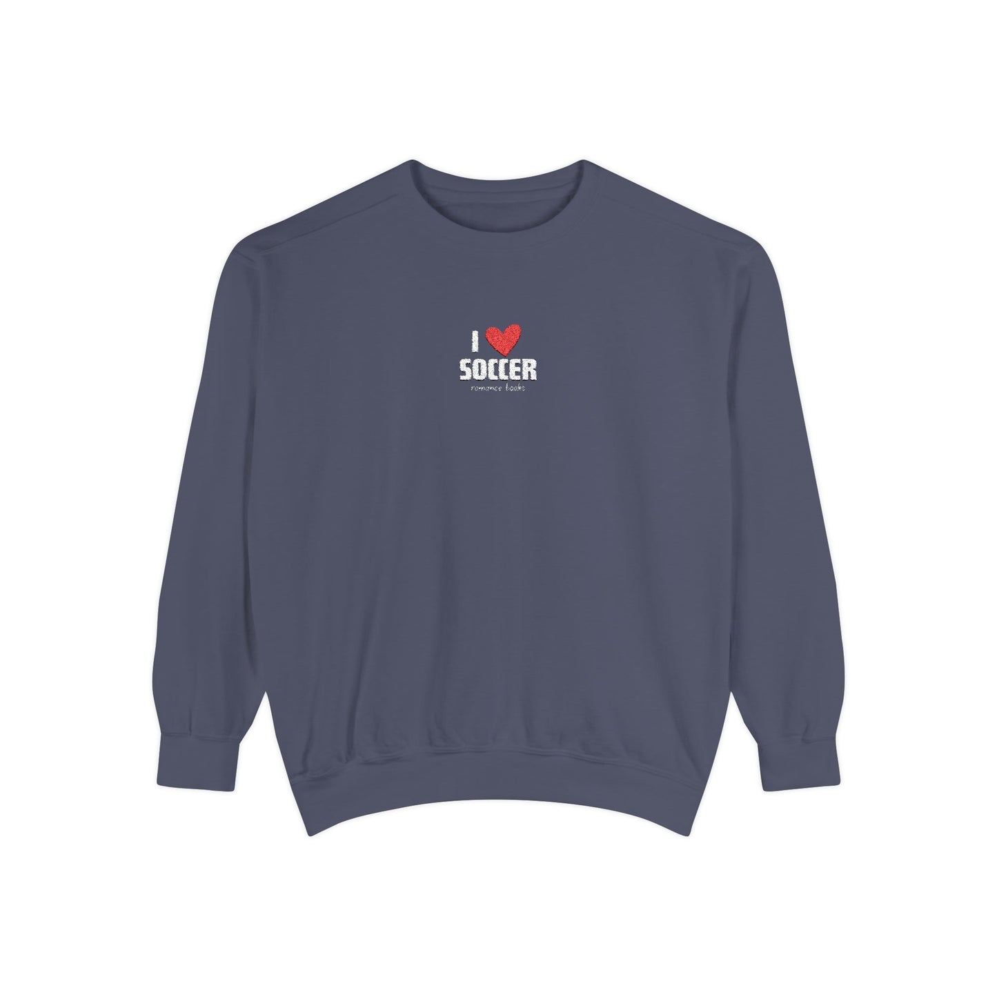 I Heart Soccer Embroidered Crewneck