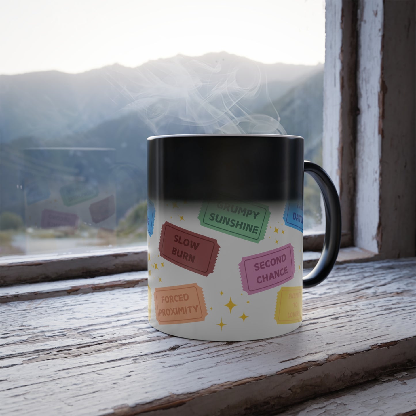Trope Tickets Morphing Mug