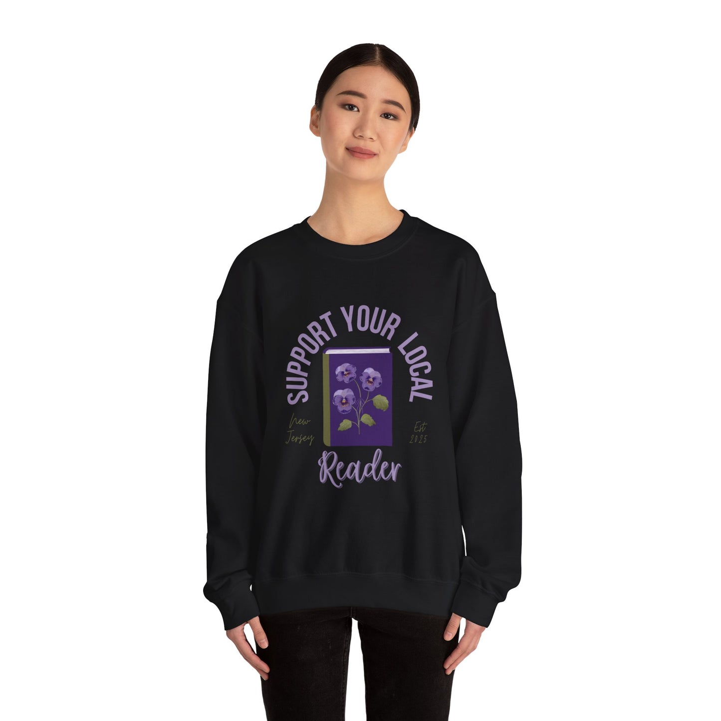 Support Your Local Reader NJ Crewneck