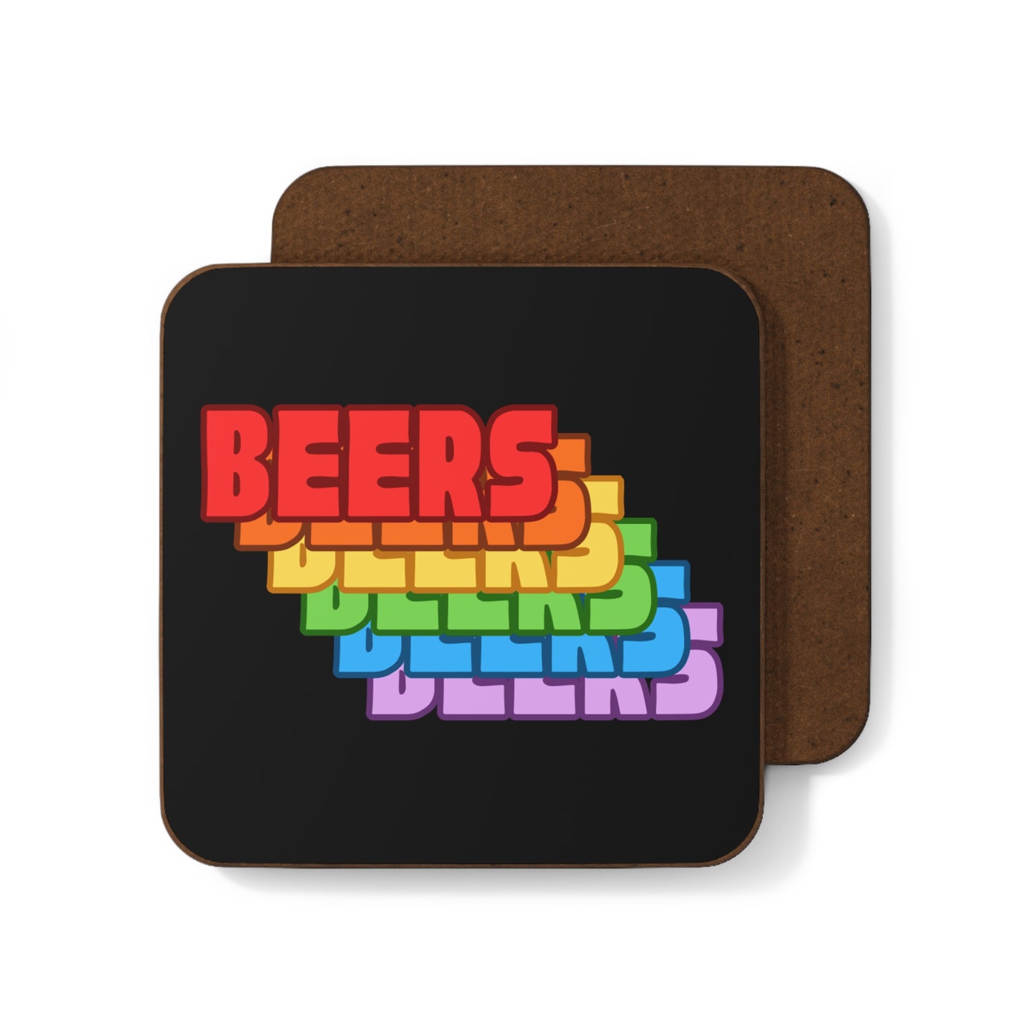 BEERS Rainbow Coaster