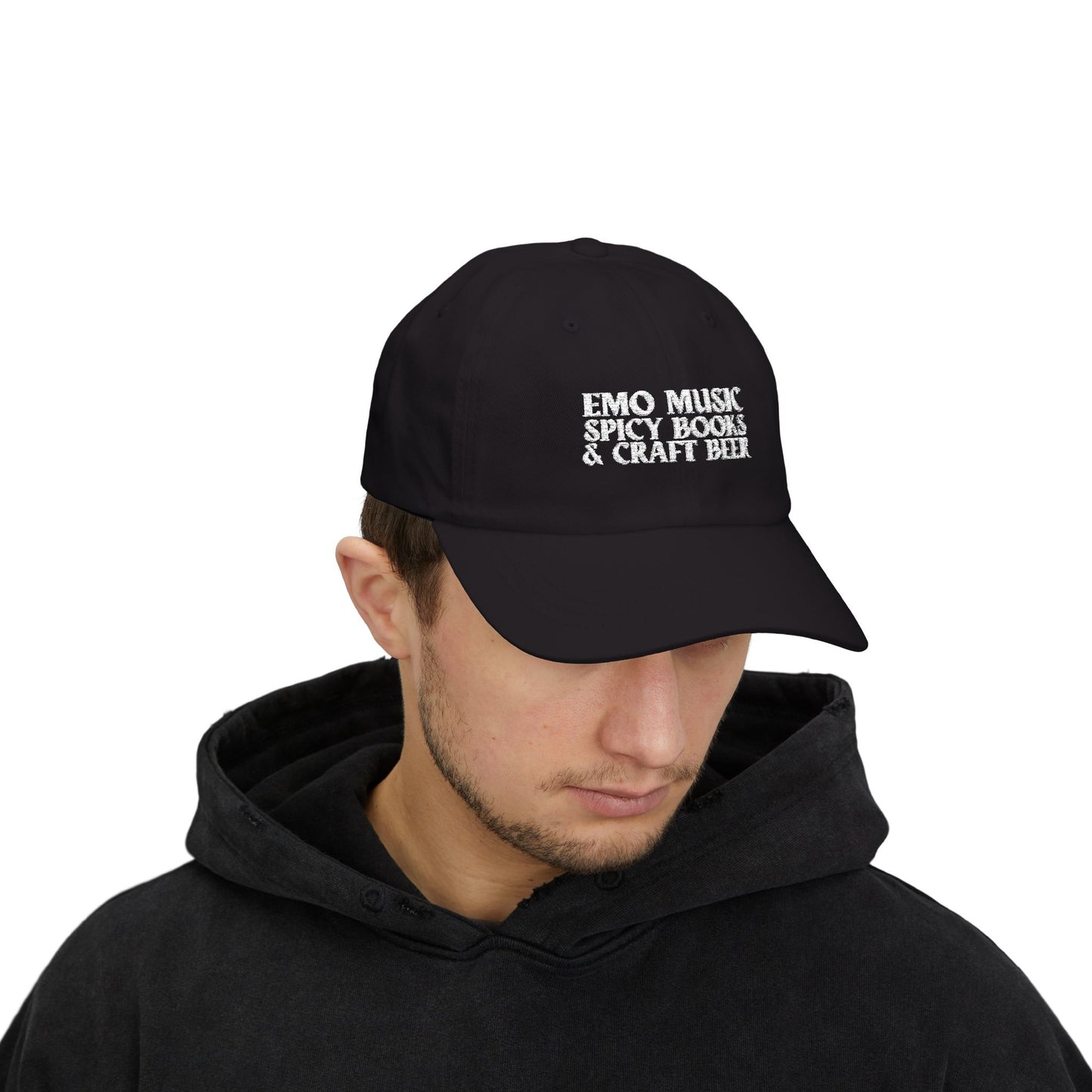 Emo Music, Spicy Books, Craft Beer Hat