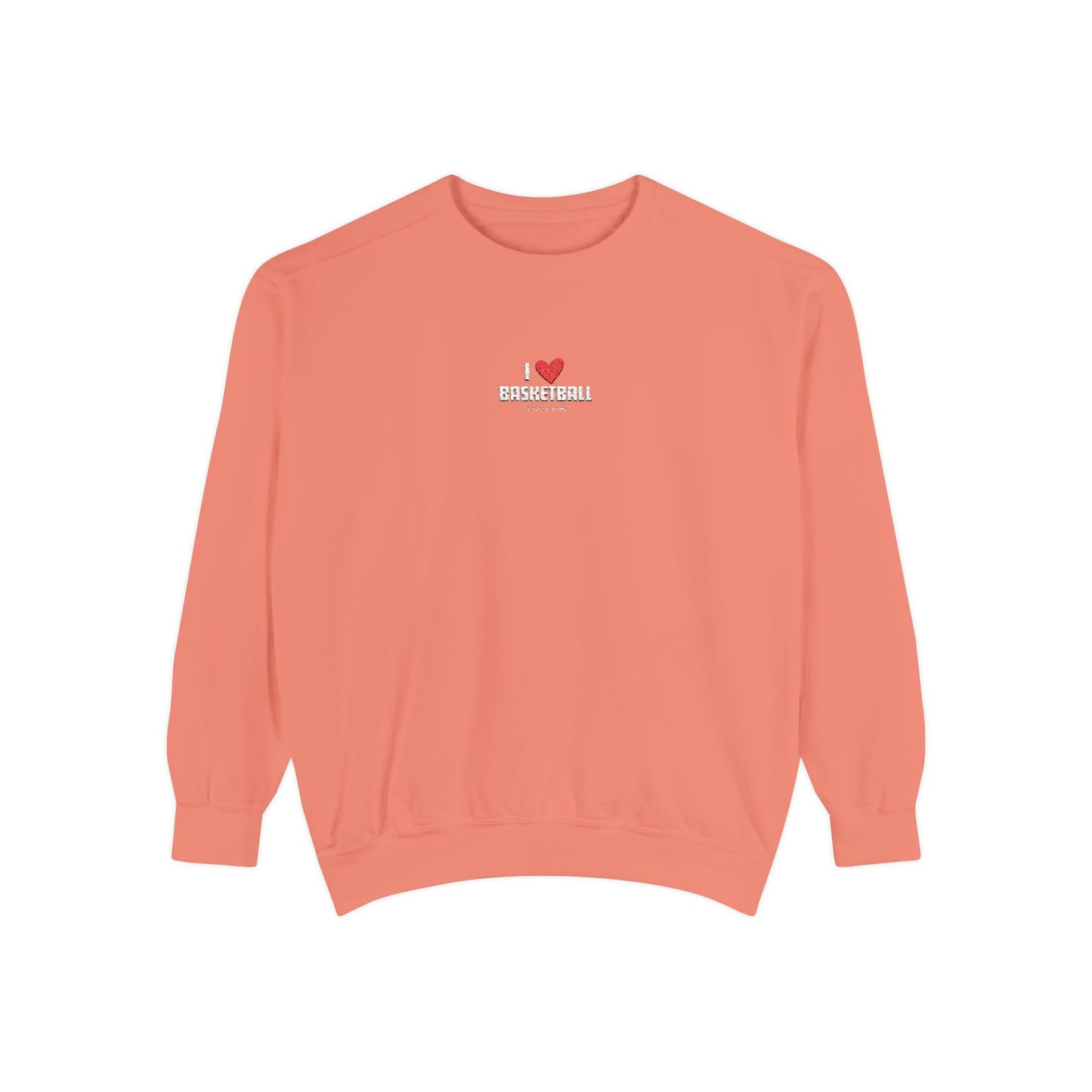 I Heart Basketball Embroidered Crewneck