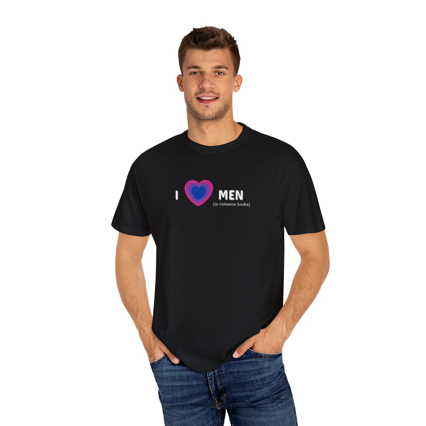 I Heart Men Bi Flag Tee