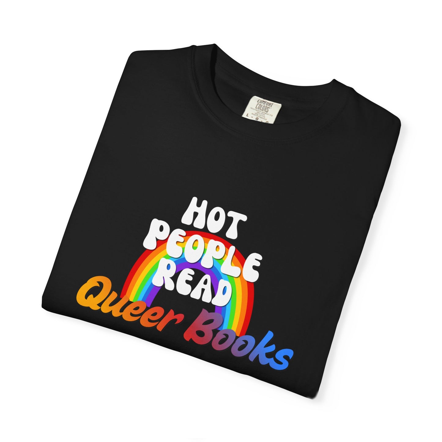 Read Queer Books Yellow to Blue Tee