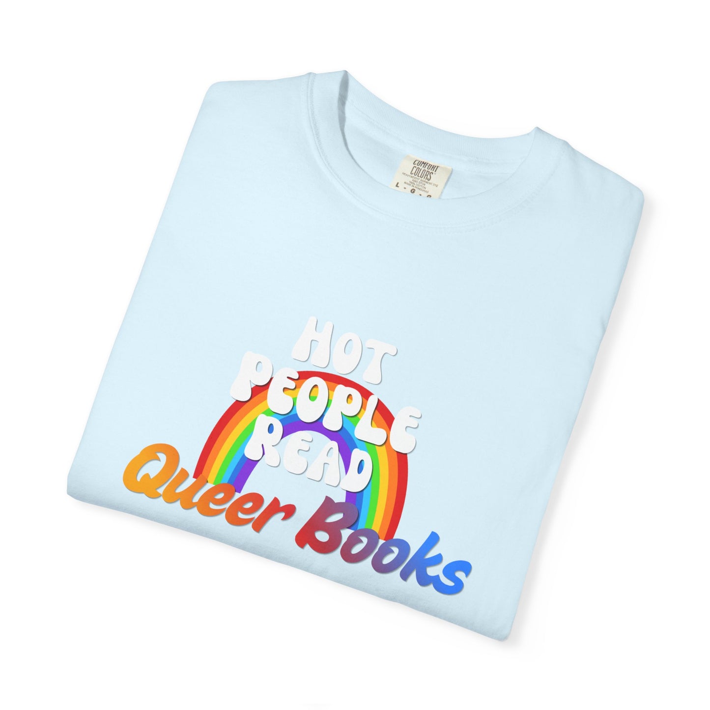 Read Queer Books Yellow to Blue Tee