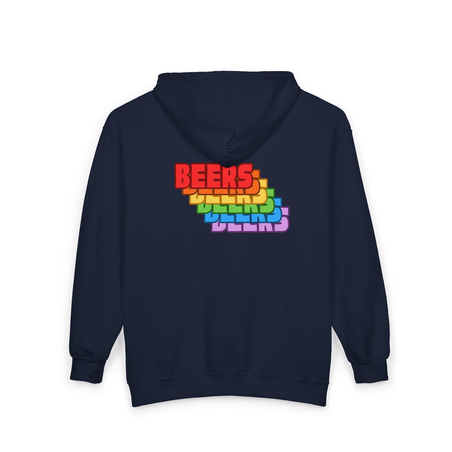 Rainbow 'BEERS' Zip Hoodie