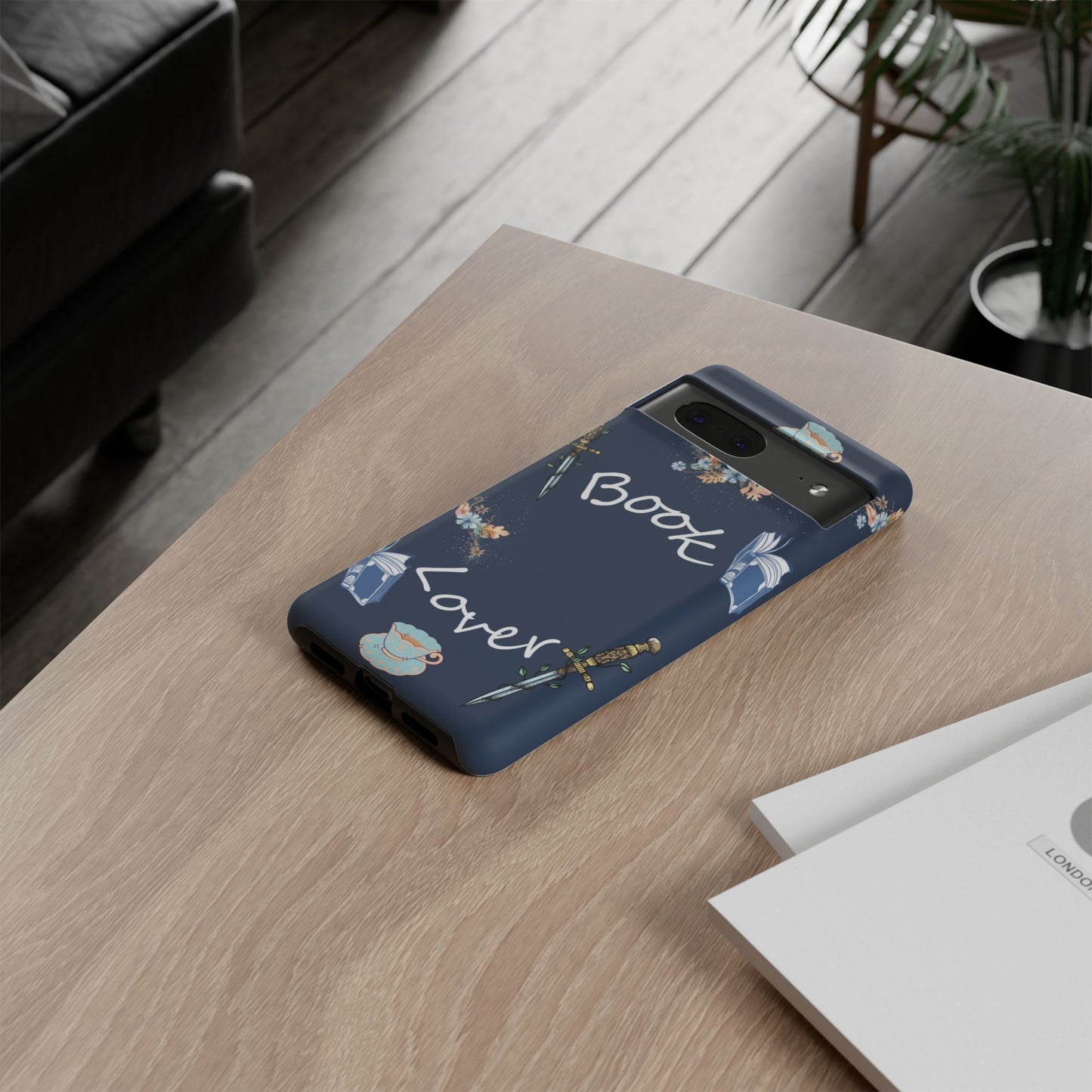 Book Lover Navy Phone Case