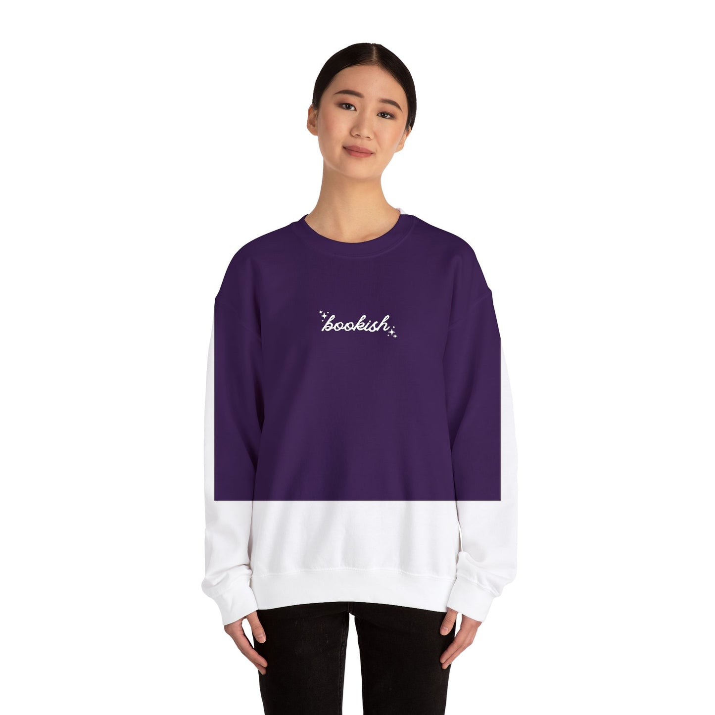 Embroidered 'Bookish' Crewneck