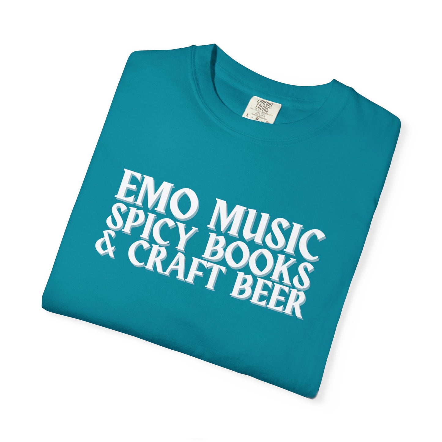Emo Music, Spicy Books & Craft Beer Tee