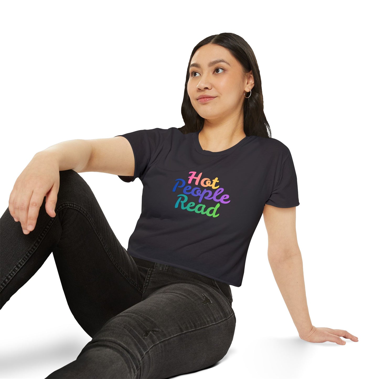 Hot People Read Crop Top