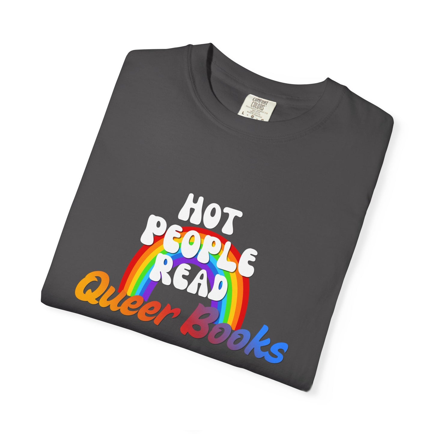 Read Queer Books Yellow to Blue Tee