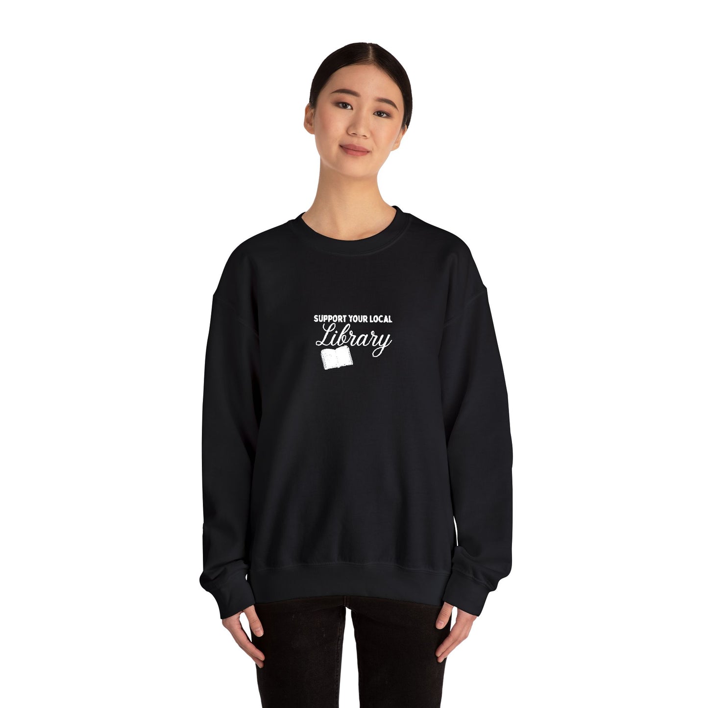 Support Your Local Library Crew Embroidered