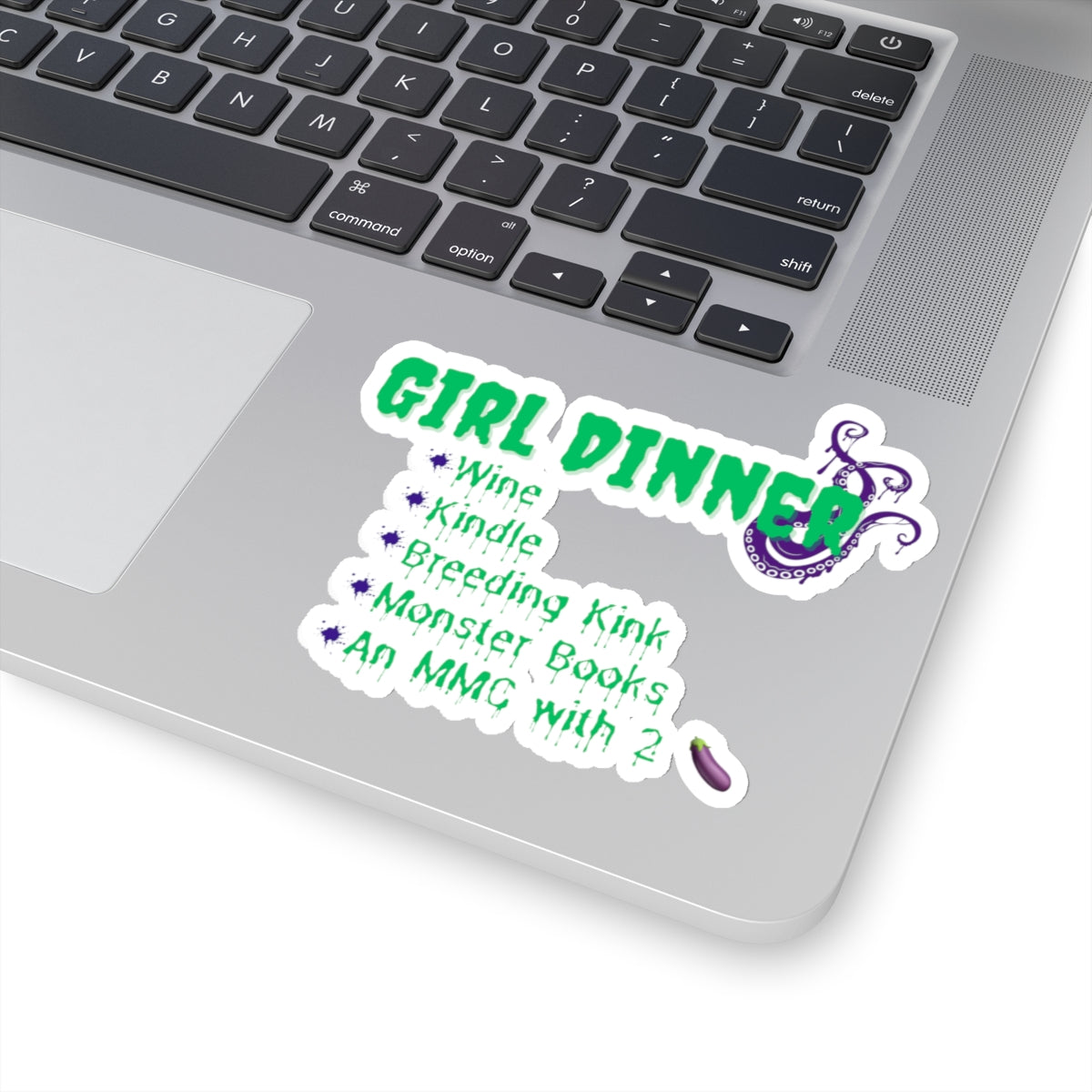 Girl Dinner Green Sticker
