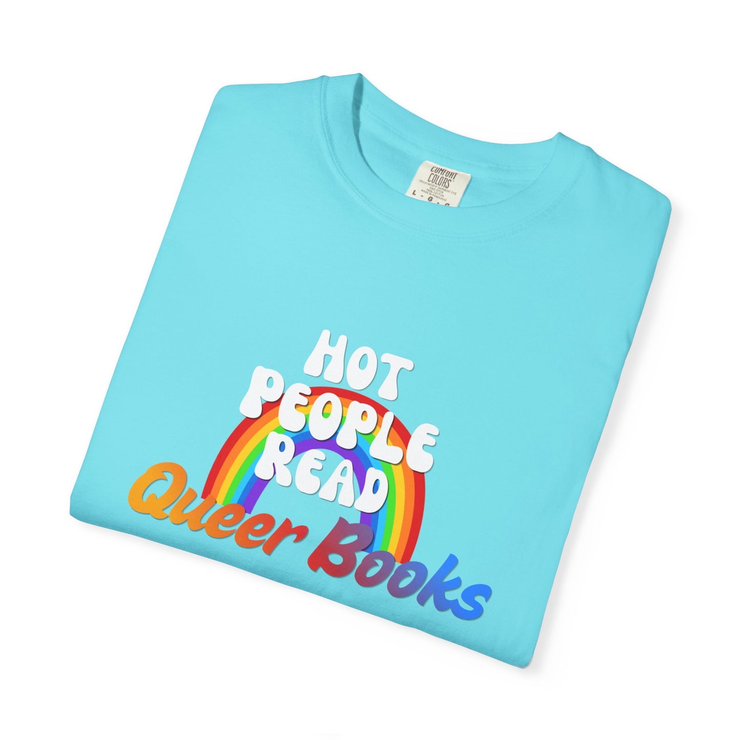 Read Queer Books Yellow to Blue Tee