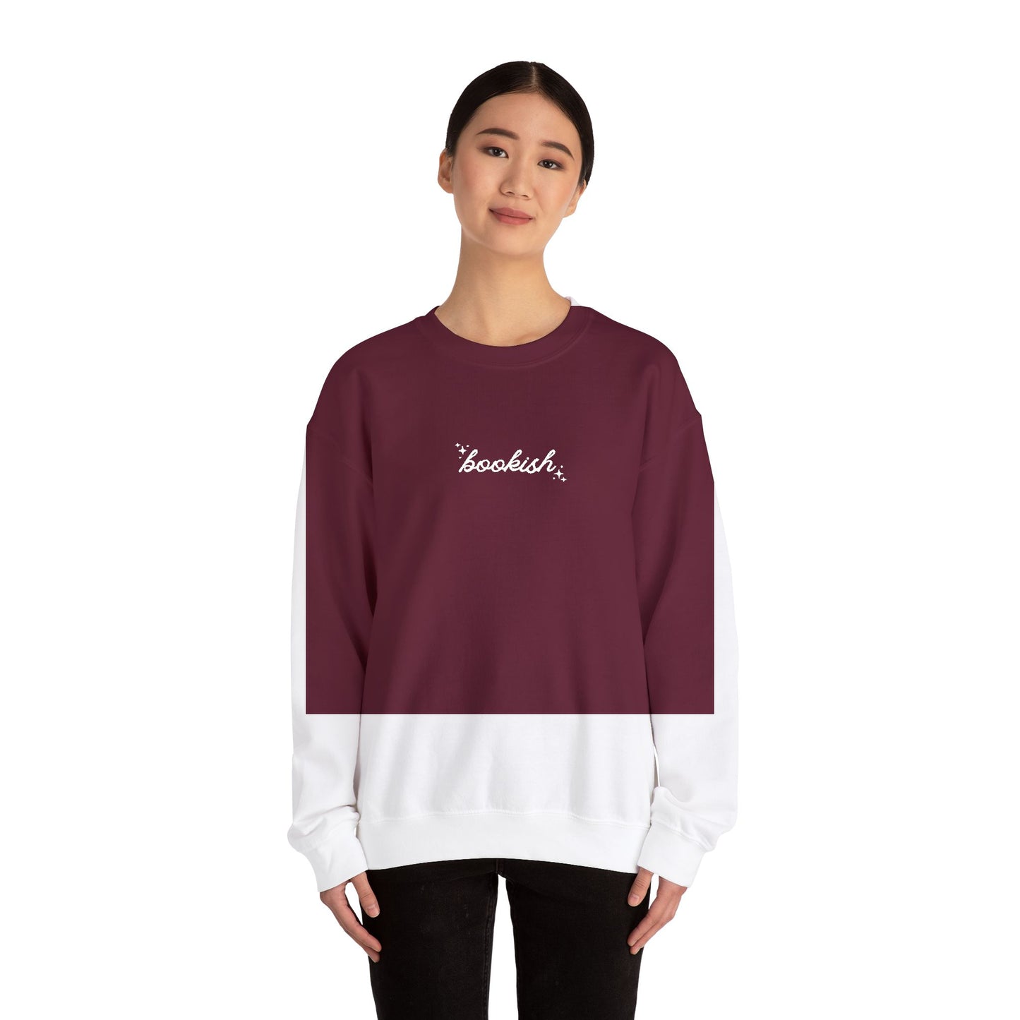 Embroidered 'Bookish' Crewneck