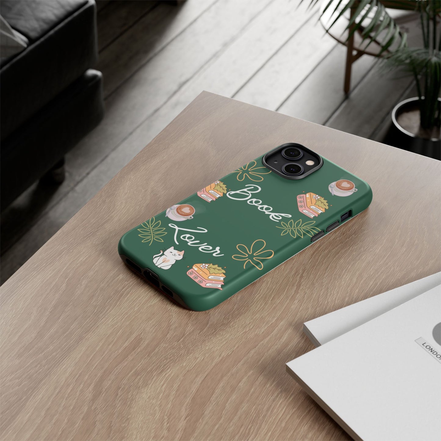 Book Lover Green Phone Case