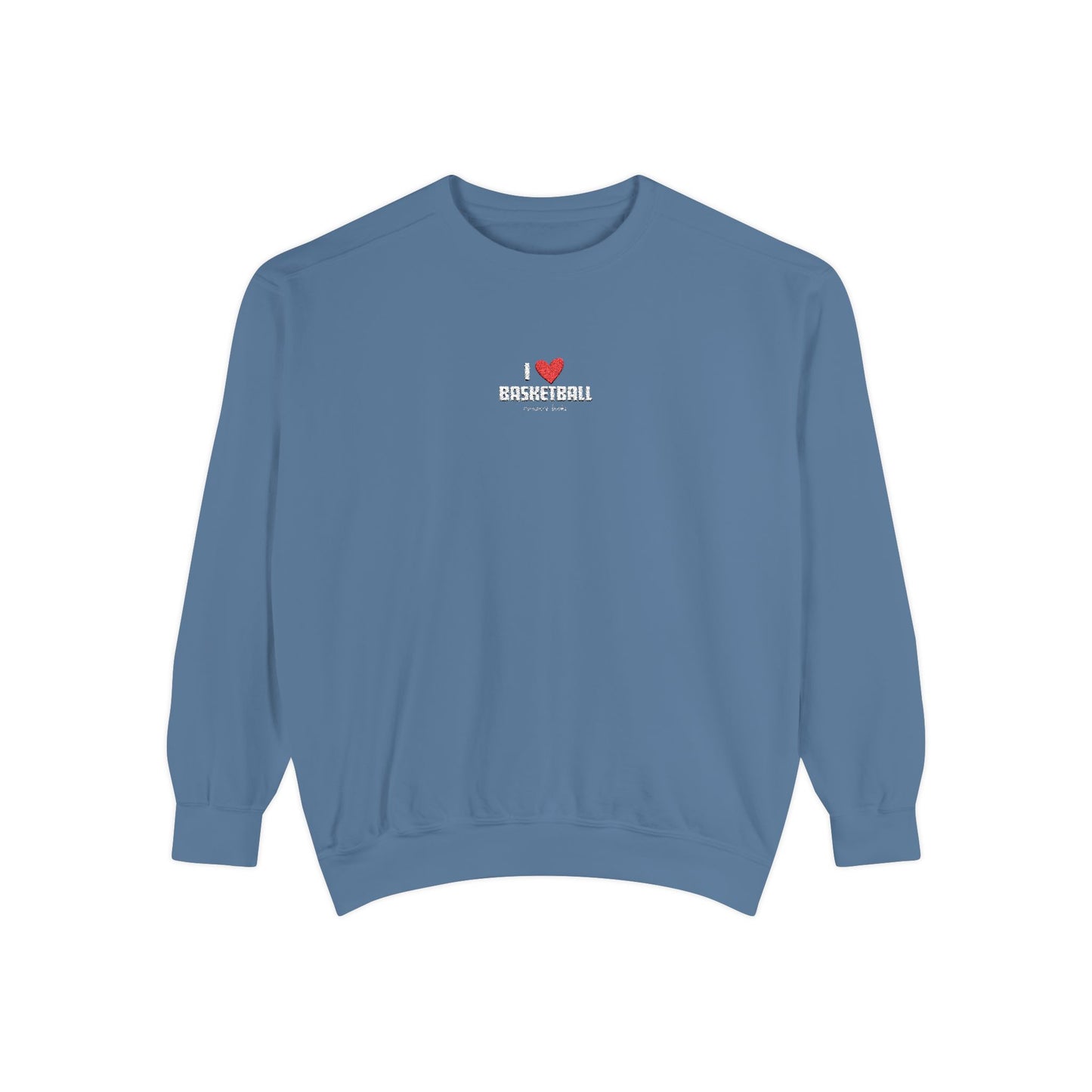 I Heart Basketball Embroidered Crewneck