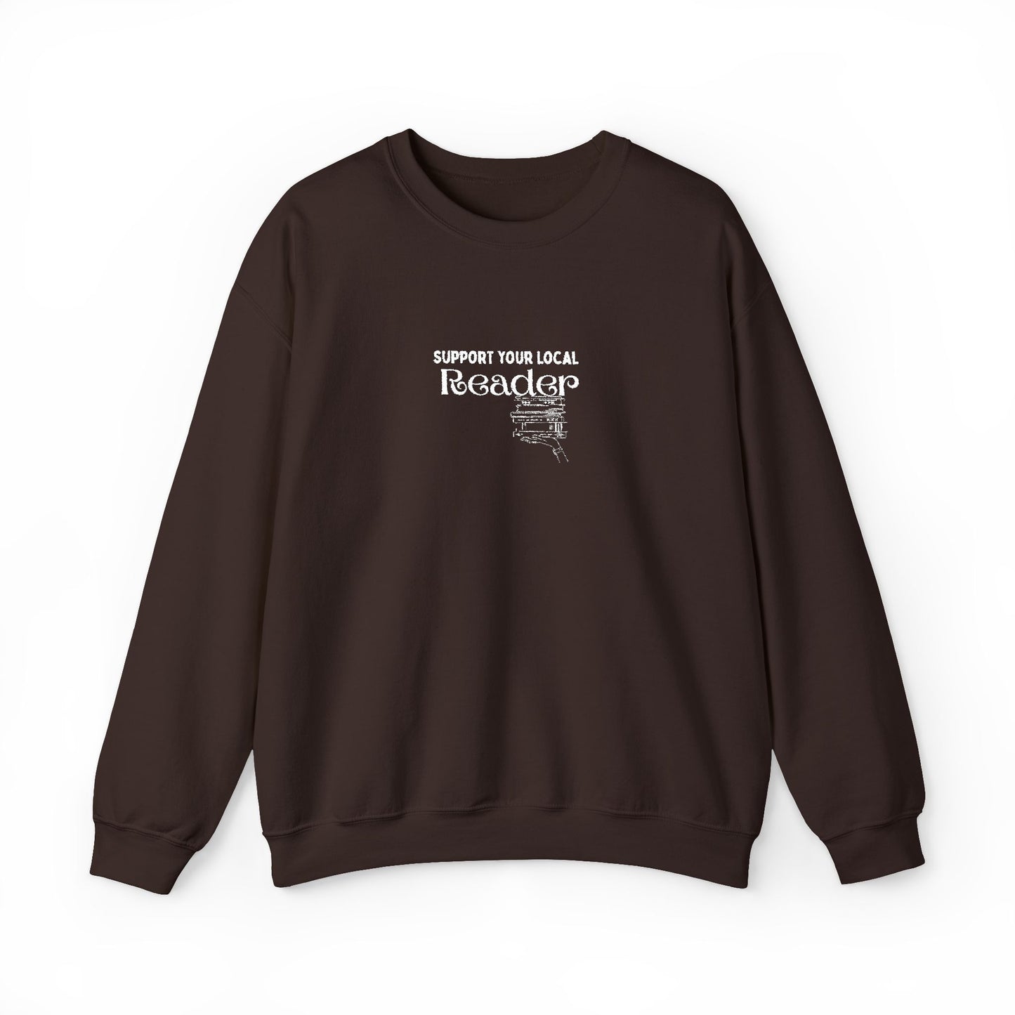 Support Your Local Reader Embroidered Crew