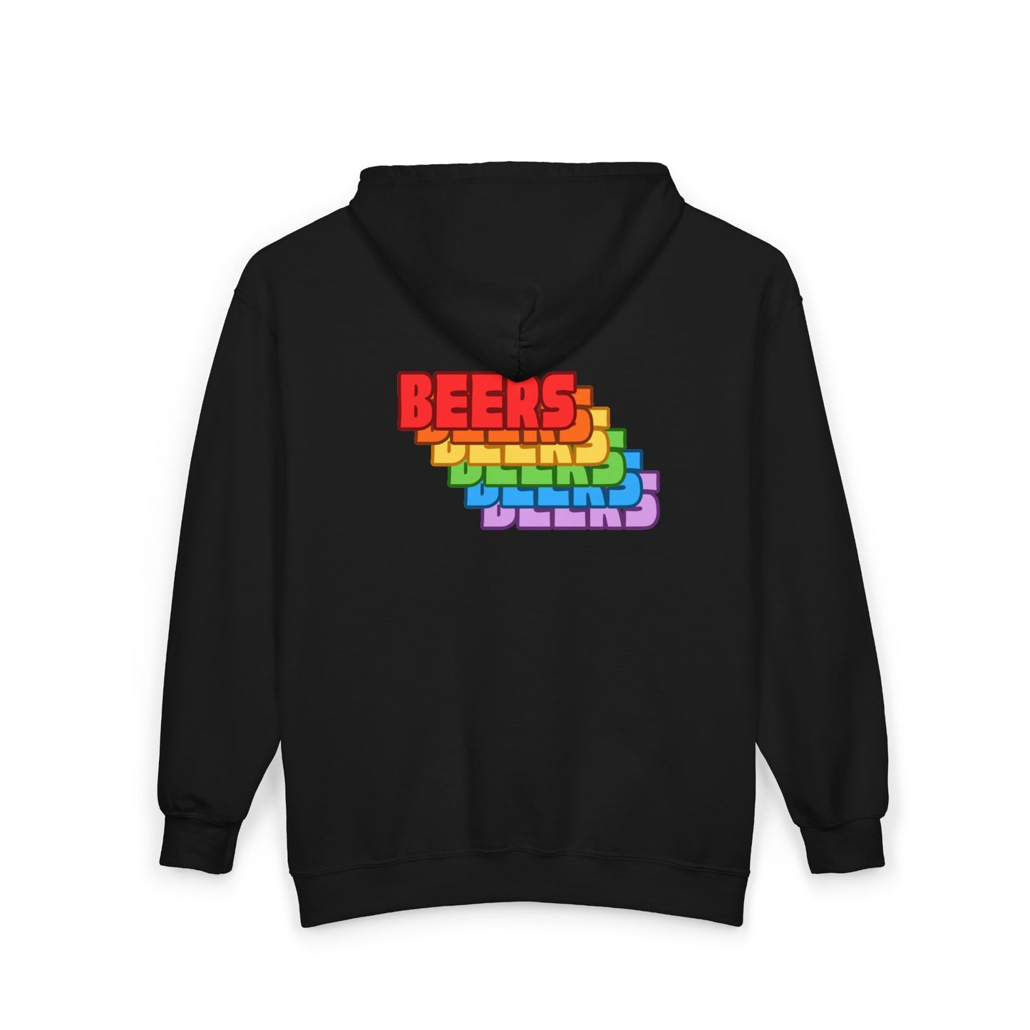 Rainbow 'BEERS' Zip Hoodie