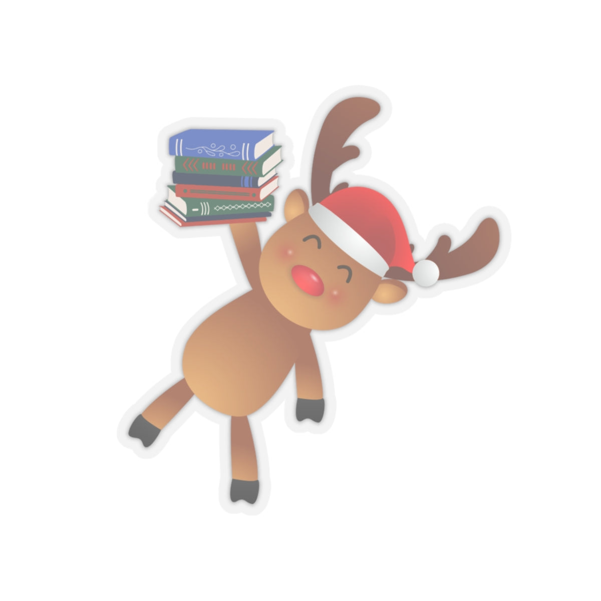 Reindeer Reader Sticker