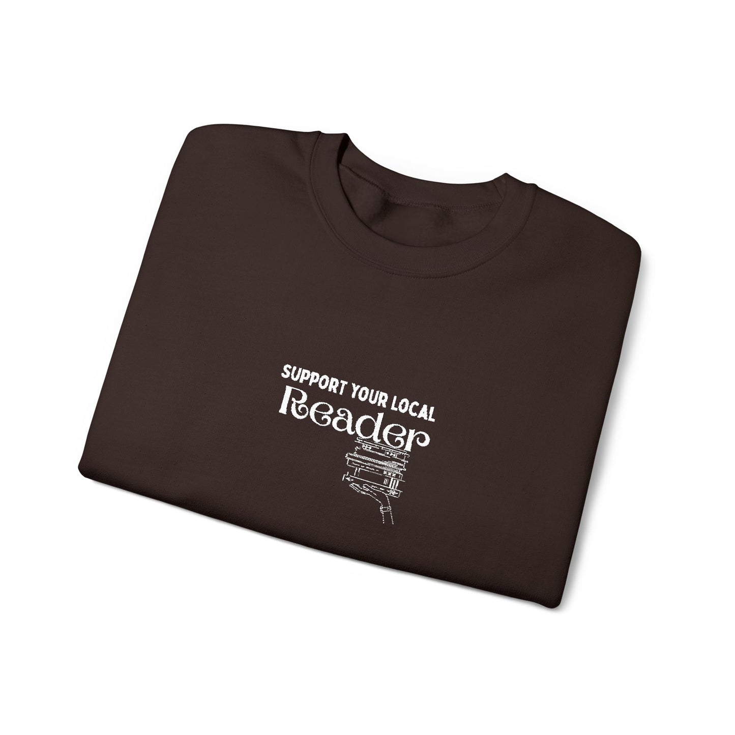 Support Your Local Reader Embroidered Crew