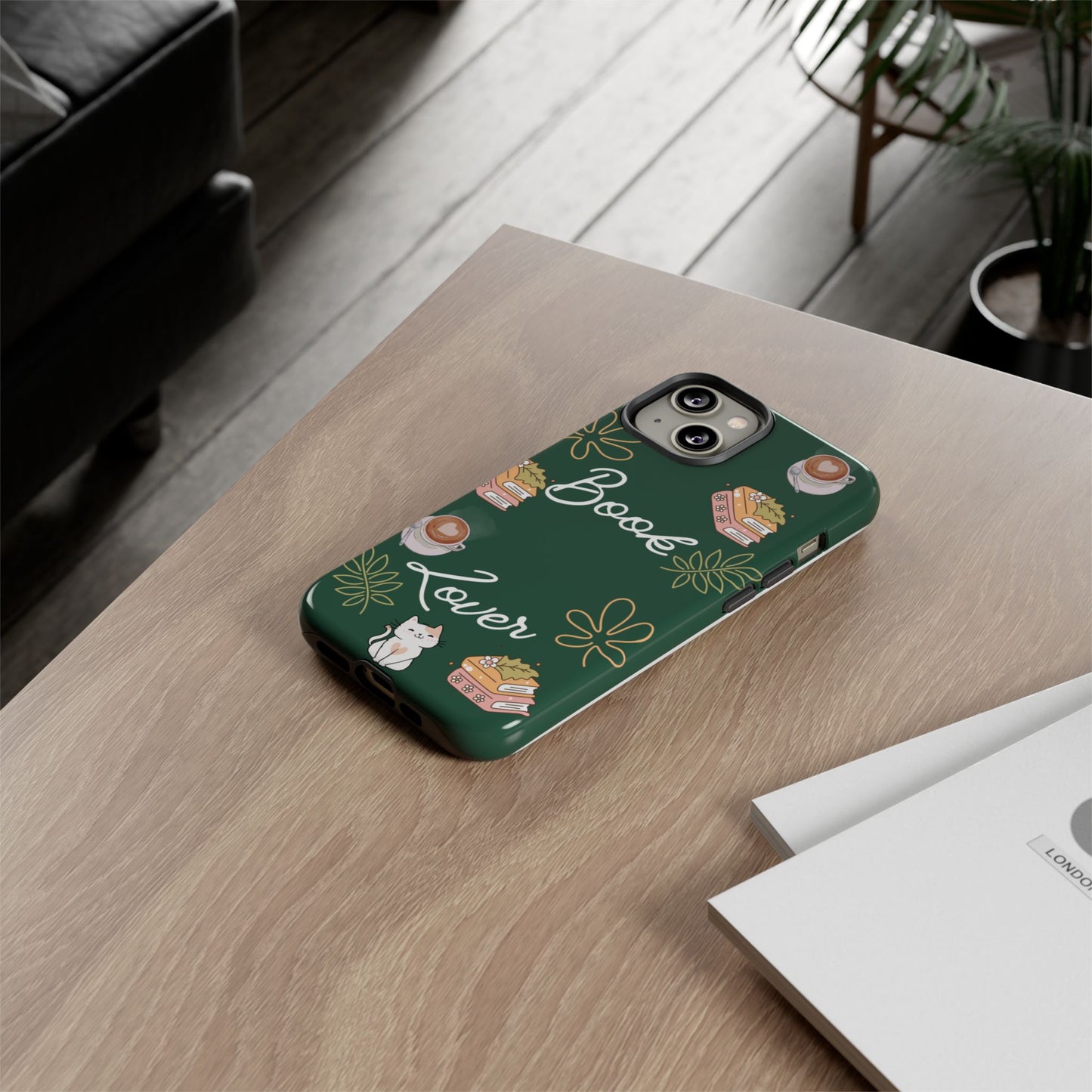 Book Lover Green Phone Case